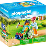 Playmobil City Life 70193 Tekerlekli Sandalyedeki Hasta, Yaşlar 4 ve Üzeri
