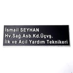 Pleksi Yaka İsimliği - Mıknatıslı - Sağlık Personeli İsimliği