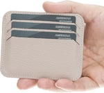 PLM Bouletta Pedro Slim Unisex Deri Kartlık ERC3 Bej
