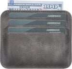 PLM Bouletta Pedro Slim Unisex Deri Kartlık TN18EF Gri