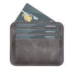 PLM Bouletta Pedro Slim Unisex Deri Kartlık TN18EF Gri
