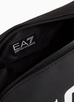 Pochette beauty case train uomo Emporio Armani EA7 siyah/beyaz logo UBS23EA01 245076 3R910 Piccola, Siyah, piccola