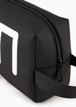 Pochette beauty case train uomo Emporio Armani EA7 siyah/beyaz logo UBS23EA01 245076 3R910 Piccola, Siyah, piccola