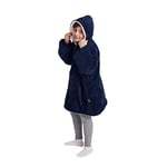 POFFY Çocuk Oversize Giyilebilir Battaniye TEK BEDEN ÇOK RAHAT 11 Yaş Altı Unisex Hoodie Peluş Kapüşonlu Sweatshirt