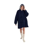POFFY Oversize Giyilebilir Battaniye TEK BEDEN ÇOK RAHAT Unisex Hoodie Peluş Kapüşonlu Sweatshirt