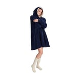 POFFY Oversize Giyilebilir Battaniye TEK BEDEN ÇOK RAHAT Unisex Hoodie Peluş Kapüşonlu Sweatshirt