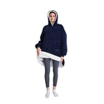 POFFY Oversize Giyilebilir Battaniye TEK BEDEN ÇOK RAHAT Unisex Hoodie Peluş Kapüşonlu Sweatshirt