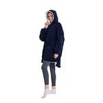 POFFY Oversize Giyilebilir Battaniye TEK BEDEN ÇOK RAHAT Unisex Hoodie Peluş Kapüşonlu Sweatshirt