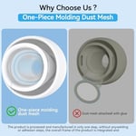 Pohgelan AirPods Pro 2./1. Nesil Yedek Kulak Uçları, Gürültü Azaltma Deliği ve Dahili Toz Koruma Ekranı, Temizleyici kitli USB-C Şarj Kutusu için -3 Boyut (S/M/L) -Beyaz