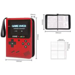 Pokemon Kart için Kart Bağlayıcı 550 Kart Tutuculu 4 Cepli Kollu (Kırmızı)