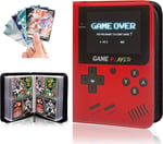 Pokemon Kart için Kart Bağlayıcı 550 Kart Tutuculu 4 Cepli Kollu (Kırmızı)