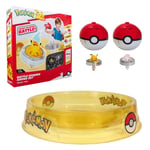 Pokémon Battle Spinner Arena Seti - İki Poké Ball Spinner Fırlatıcısı ve Savaş Arenası ile İki Savaş Döndürücü