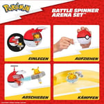 Pokémon Battle Spinner Arena Seti - İki Poké Ball Spinner Fırlatıcısı ve Savaş Arenası ile İki Savaş Döndürücü