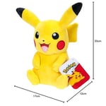 Pokémon PKW3457-20 cm Pelüş - Pikachu, Resmi Pelüş