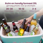Polarbox 20 Litre Klasik Soğutucu Kutusu Zeytin - Yeşil |Plaj, Piknik ve Parti için Buz Kutusu | Dönüştürülebilir Kapak | Beslenme Kutusu | Termal soğutucu kutusu | Buz Soğutucu Kutusu
