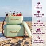 Polarbox 20 Litre Klasik Soğutucu Kutusu Zeytin - Yeşil |Plaj, Piknik ve Parti için Buz Kutusu | Dönüştürülebilir Kapak | Beslenme Kutusu | Termal soğutucu kutusu | Buz Soğutucu Kutusu