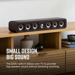 Polk Audio Signature Elite ES35 merkezi hoparlör, ince, yüksek çözünürlüklü merkezi hoparlör, Hi-Res sertifikalı, Dolby Atmos ve DTS:X uyumlu (adet), siyah