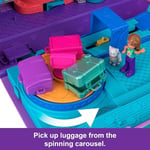 POLLY POCKET™ MİNİK KEDİ HAVA YOLLARI™ Oyun Seti Polly Pocket Adventures in Rio Uçak Oyun Seti, 2 mikro bebek ve evcil hayvan, aksesuarlar, seyahat oyuncağı uçak HWP19 | 2 Mikro Bebek ve Evcil Hayvan 