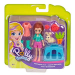 Polly Pocket ve Hayvan Dostu Oyun Seti, Hoptastic Lila Bebek, Hayvanı ve Aksesuarları GDM11