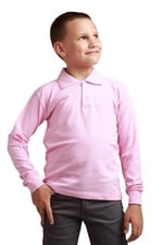 Polo Yaka Çocuk Tişört - Uzun - ÖZ