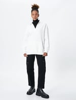 Polo Yaka Sweatshirt Kanguru Cep Detaylı Uzun Kollu