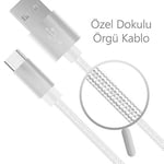Polosmart PSM06 1 Metre Beyaz Lightning Hızlı Şarj Kablosu,Beyaz