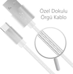 Polosmart PSM06 1 Metre Beyaz Lightning Hızlı Şarj Kablosu,Beyaz