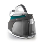 Polti La Vaporella XT120C ısıtma kazanlı buharlı ütü istasyonu, akıllı, ECO fonksiyonu, uzun ömürlü, basınç 8,5 bar, buhar çıkışı 600 g, turkuaz/gri