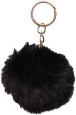 Ponpon Tüylü Peluş Yumuşak Anahtarlık, Dekoratif Aksesuar, 14 cm, Karışık Renkler