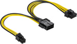 POPPSTAR CPU Kablosu 8 Pin - 8 (6+2) +4 Pin (Uzunluk 20 cm) Güç Kaynağı Uzatma Kablosu ATX 12V / EPS 12V