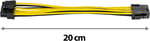 POPPSTAR CPU Kablosu 8 Pin - 8 (6+2) +4 Pin (Uzunluk 20 cm) Güç Kaynağı Uzatma Kablosu ATX 12V / EPS 12V