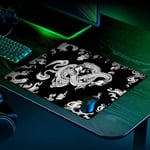 Porge Esports Edition Mouse Pad 48x40 cm Gaming Oyuncu Mousepad (White Dragon, 48x40 cm (3mm kalınlık)) - Seçenekler: 48x40 cm (3mm kalınlık), 48x40 cm (4mm kalınlık)