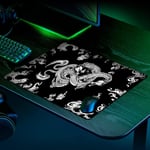 Porge Esports Edition Mouse Pad 48x40 cm Gaming Oyuncu Mousepad (White Dragon, 48x40 cm (3mm kalınlık)) - Seçenekler: 48x40 cm (3mm kalınlık), 48x40 cm (4mm kalınlık)