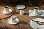 Porland Illusion Platin 4 Kişilik Kahve Takımı 90cc