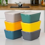 Porsima 1037 Erzak Çok Amaçlı Bakliyat Saklama Kabı Dolap İçi Organizer 6'LI 1,5 L Still Box
