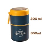 Porsima 66720 Yemek Termosu Çelik Yemek Termosu Lunch Box Taşınabilir Yemek Kabı Termos 710ML - Sarı