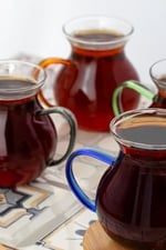 Porsima Lm-0035 Ehli Keyf 4 Parça 4 Kişilik Çay Seti – 200 Ml Borosilikat Cam Kulplu Tombik Bardak Takımı