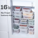 Porsima No Frost 1046 16lı Derin Dondurucu Saklama Kabı