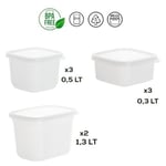 Porsima No Frost 1046 16lı Derin Dondurucu Saklama Kabı