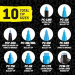 Posca Full Set 8 Akrilik Boya Kalemi Ters Çevrilebilir Orta Uçlu Kalem Uçları, Posca Kalemleri Kaya Boyama, Kumaş, Cam Boya, Metal Boya ve Grafiti için Akrilik Boya İşaretleyicileridir