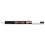 Posca PC-1MR Uni Beyaz Boya Marker Kalemler Ultra İnce 0,7 mm Kalibre Uç Ucu Her Yüzeye Yazılır Kumaş Cam Taş Metal Ahşap Plastik - Seçenekler: Pack Of 1, Pack Of 3