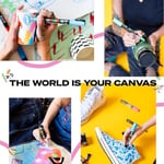 POSCA Siyah & Beyaz Kurşun Ucu - 6 Kalem Seti (PC-5M, PC-7M, PC-3M)
