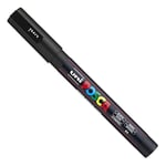Posca - Ultra İnce - İnce Boya Marker Kalem Seti - PC-1MR, PC-1M, PC-3M - Siyah Mürekkep - 3'lü Paket