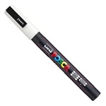 Posca - Ultra İnce - İnce Boya Marker Kalem Seti - PC-1MR, PC-1M, PC-3M - Beyaz Mürekkep - 3'lü Paket