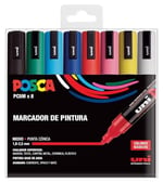 Posca UNI PC 5M Basic Set - 8'li Marker Paketi