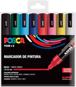 Posca UNI PC 5M Basic Set - 8'li Marker Paketi