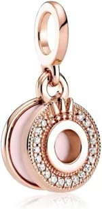 POSEİDONS JEWELLERY (370) Köpüklü Pave Taç O Dangle Charm-1