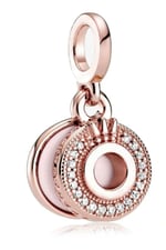 POSEİDONS JEWELLERY (370) Köpüklü Pave Taç O Dangle Charm-1