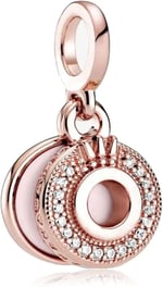 POSEİDONS JEWELLERY (370) Köpüklü Pave Taç O Dangle Charm-1