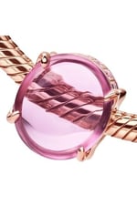 POSEİDONS JEWELLERY (580) Pembe Oval Kabaşon Charm-1